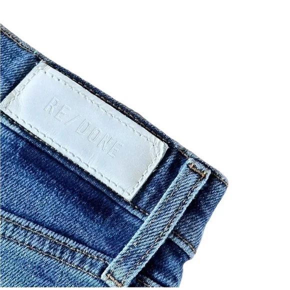 Re/Done High Rise Blue Women's Jeans - Picture 9 of 11